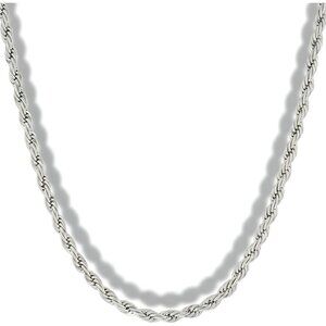 24k Gold Plated 3mm Gold Rope Chain for Men & Women Diamond Cut Gold Chain Neckl